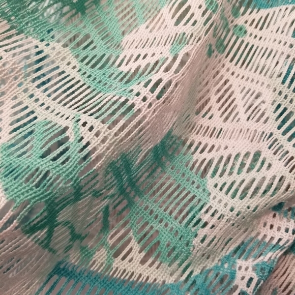 {M} Multiples Swim Cover Women's White Teal - Picture 3 of 8